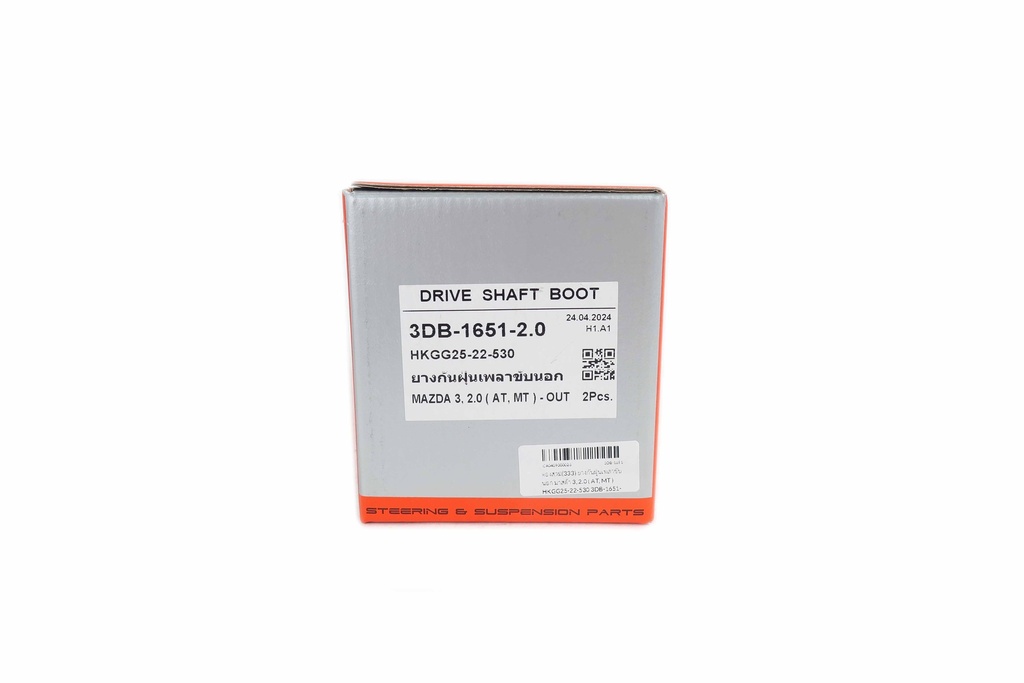 ตองสาม(333) ยางกันฝุ่นเพลาขับนอก  มาสด้า 3, 2.0  ( AT, MT ) HKGG25-22-530 3DB-1651-2.0