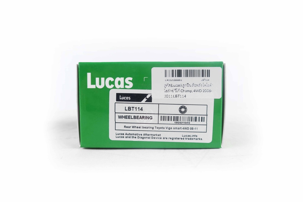 ลูคัส(Lucas) ลูกปืน ล้อหลัง โตโยต้า ไฮลักซ์ วีโก้ Champ, 4WD 2008-2011 LBT114