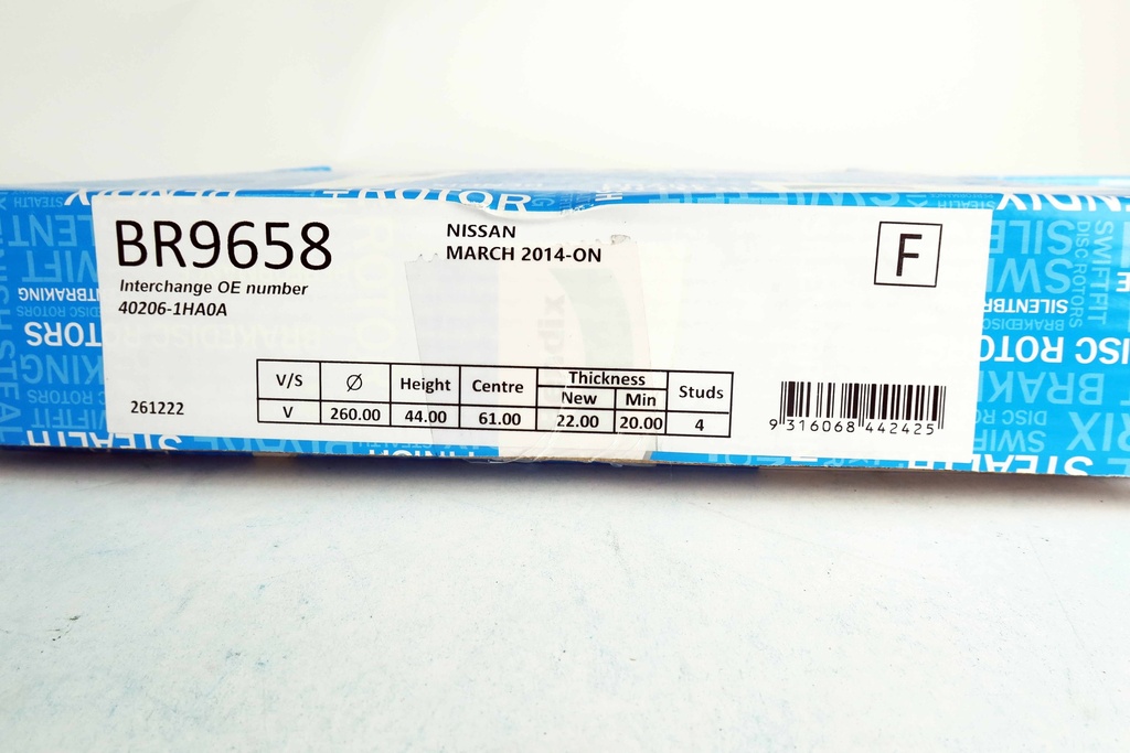 เบ็นดิกซ์(Bendix) จานดิสก์เบรกล้อหน้า BR9658 มาร์ช /14-on