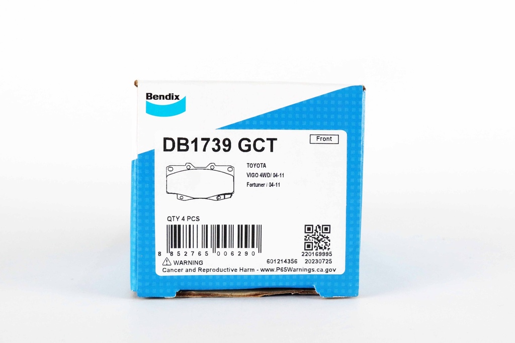เบ็นดิกซ์(Bendix) ผ้าเบรกหน้า DB1739 GCT
