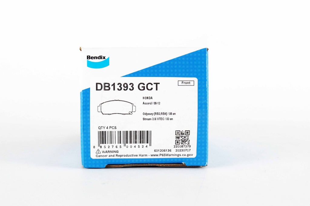 เบ็นดิกซ์(Bendix) ผ้าเบรกหน้า DB1393 GCT