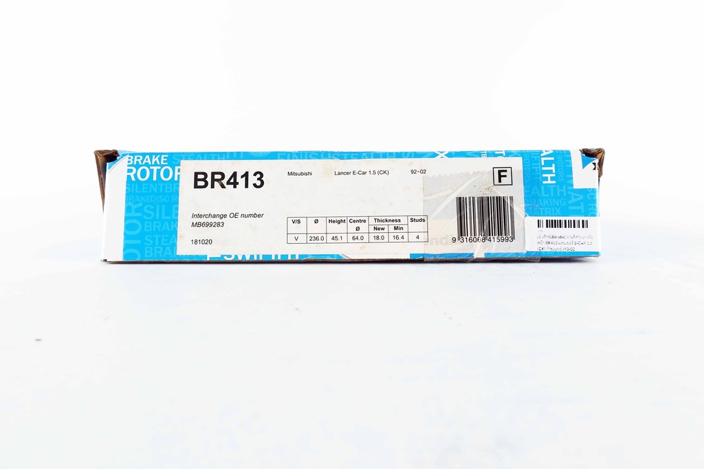 เบ็นดิกซ์(Bendix) จานดิสก์เบรกล้อหน้า BR413 แลนเซอร์ E-CAR 1.5 (CK) ท้ายเบนซ์ /93-02