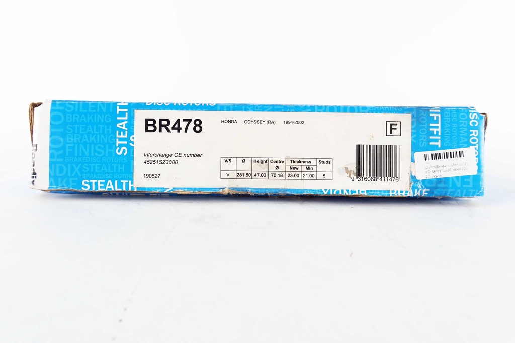 เบ็นดิกซ์(Bendix) จานดิสก์เบรกล้อหน้า BR478 โอเดสซี่ /95-99 / อินทีก้า /93-99