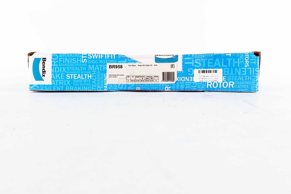 เบ็นดิกซ์(Bendix) จานดิสก์เบรกล้อหน้า BR958 ฟอร์ด เรนเจอร์ 2WD / 98-10 มาสด้า ไฟท์เตอร์ 2WD ('98-05) BT50 2WD ('06-10)