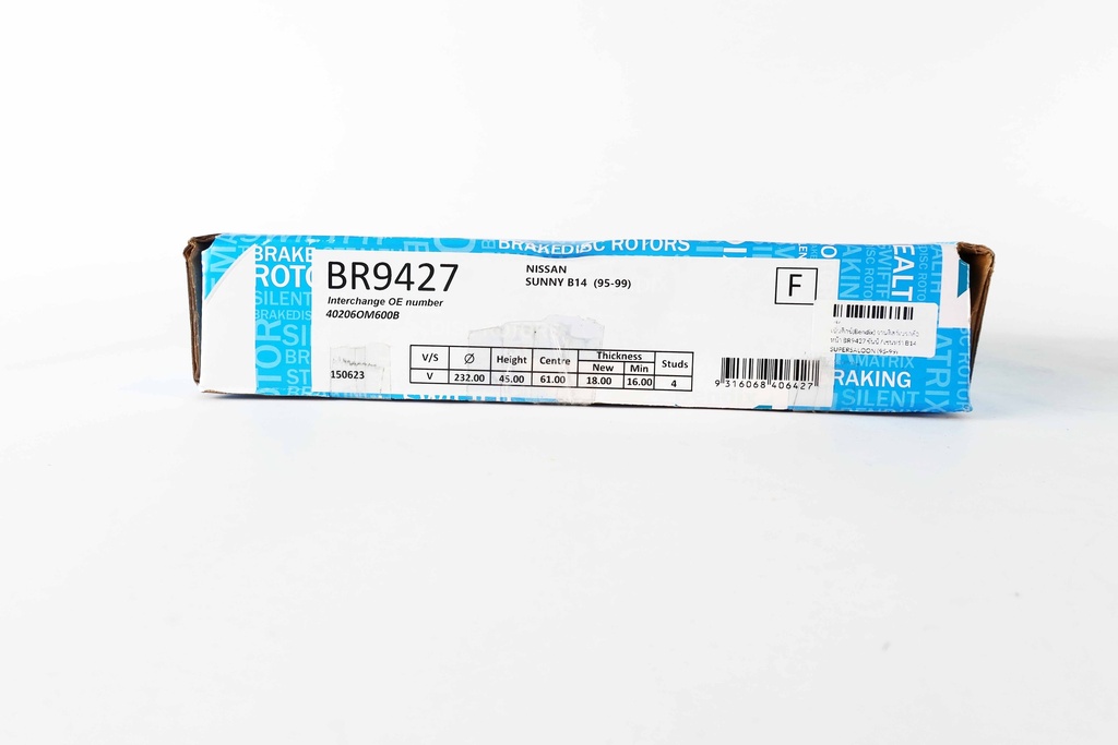 เบ็นดิกซ์(Bendix) จานดิสก์เบรกล้อหน้า BR9427 ซันนี่ / เซนทร่า B14 SUPERSALOON (95-99)