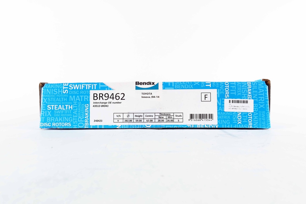 เบ็นดิกซ์(Bendix) จานดิสก์เบรกล้อหน้า BR9462 อินโนว่า /04-14