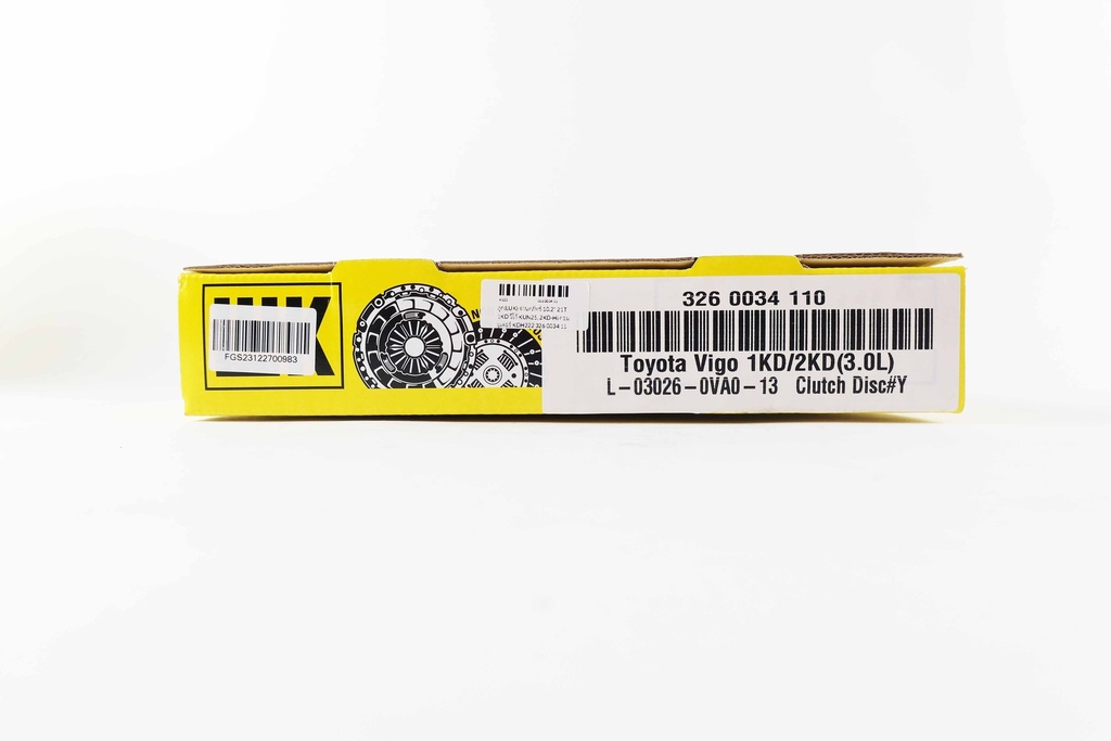ลุค(LUK) จานคลัทช์ 10.2" 21T 1KD วีโก้ KUN25, 2KD-Hi คอมมูเตอร์ KDH222 326 0034 11