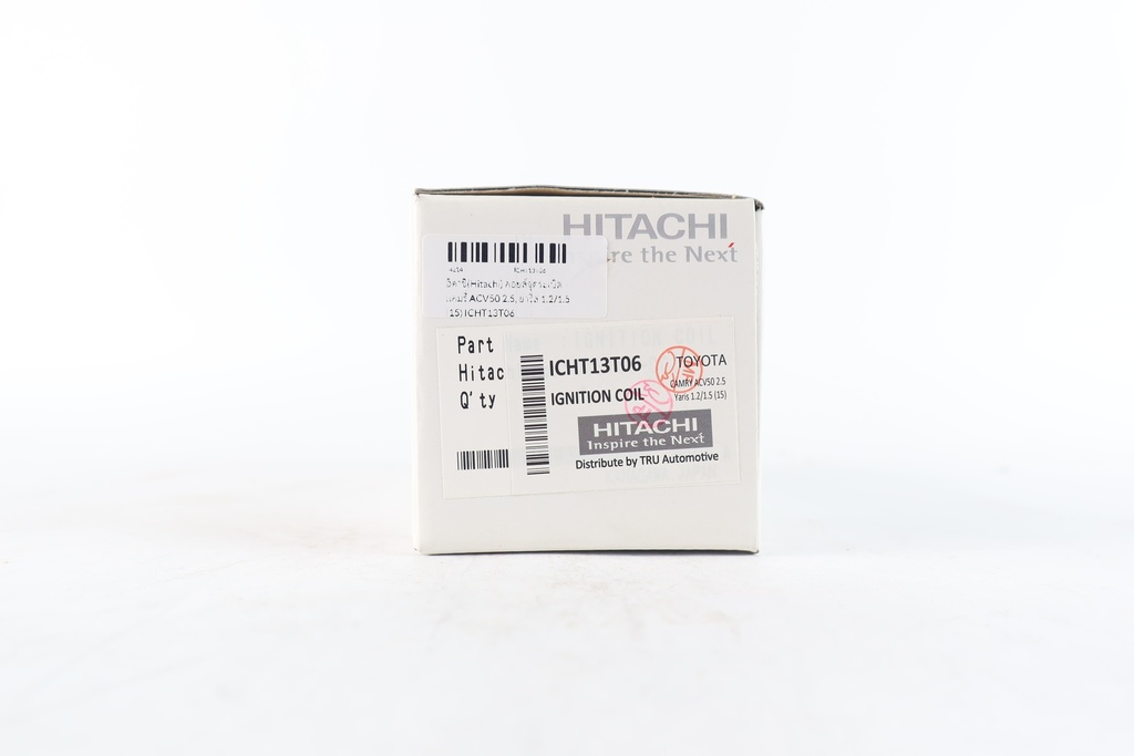 ฮิตาชิ (Hitachi) คอยล์จุดระเบิด Toyota Camry ACV50 2.5 ปี 2012-2017, Yaris 1.2/1.5 ปี 2015-ON, Vios ปี 2016 (Dual VVT-i) ICHT13T06