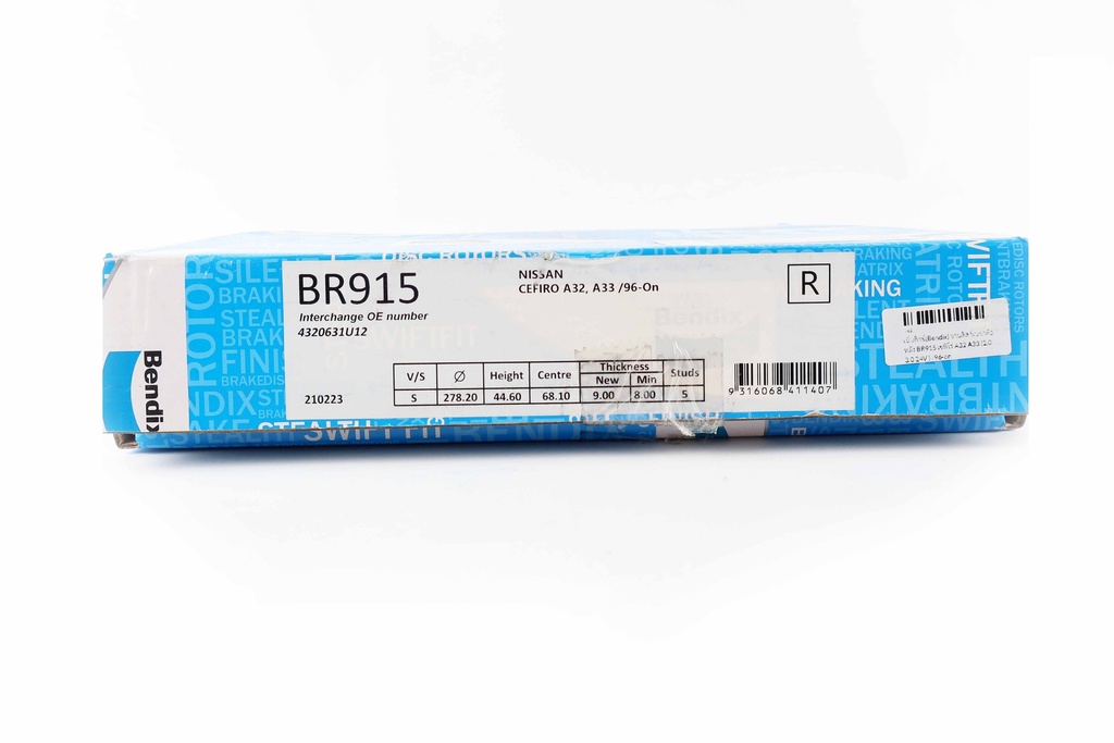 เบ็นดิกซ์(Bendix) จานดิสก์เบรกล้อหลัง BR915 เซฟิโร่ A32 A33 (2.0 3.0 24V ) /96-on