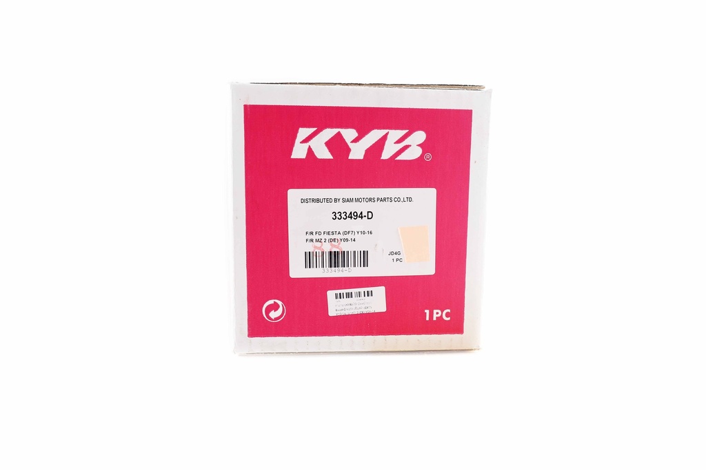 คายาบา(KYB) โช๊คอัพหน้าขวา Excel-G ฟอร์ด เฟียสต้า (DF7) Y10-16 / มาสด้า 2 (DE) Y09-14  333494-D