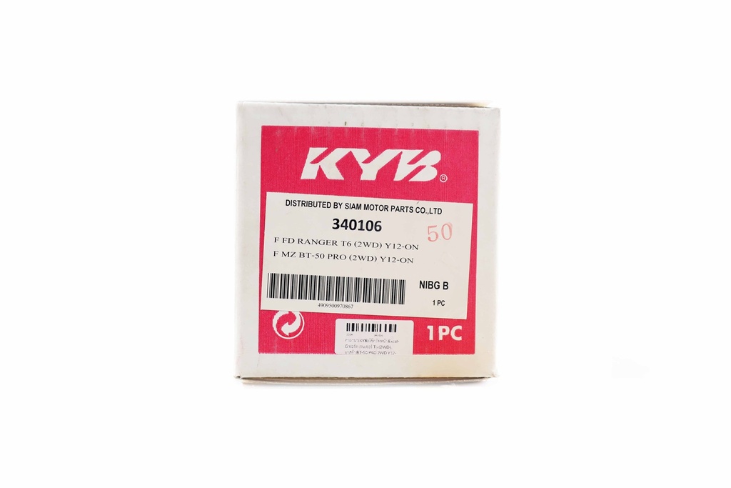 คายาบา(KYB) โช๊คอัพหน้า Excel-G ฟอร์ด เรนเจอร์ T6 (2WD ), มาสด้า BT-50 PRO 2WD Y12-19 (JP)  340106