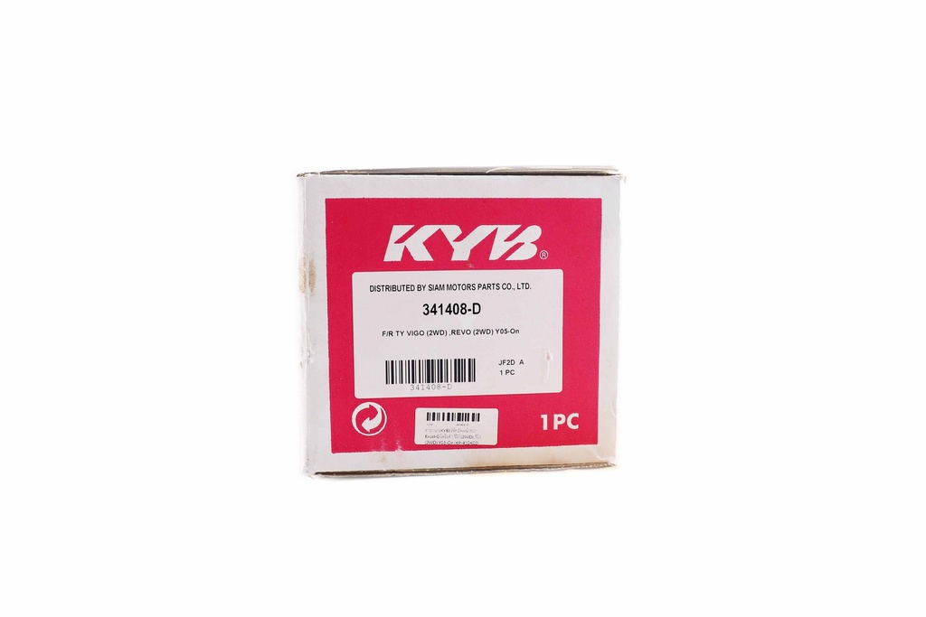 คายาบา(KYB) โช๊คอัพหน้าขวา Excel-G โตโยต้า วีโก้ (2WD) ,รีโว่ (2WD) Y05-On (KP-410K02)  341408-D