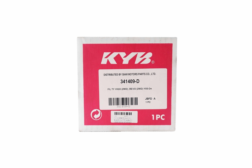 คายาบา(KYB) โช๊คอัพหน้าซ้าย Excel-G โตโยต้า วีโก้ (2WD) ,รีโว่ (2WD) Y05-On (KP-420K02)  341409-D