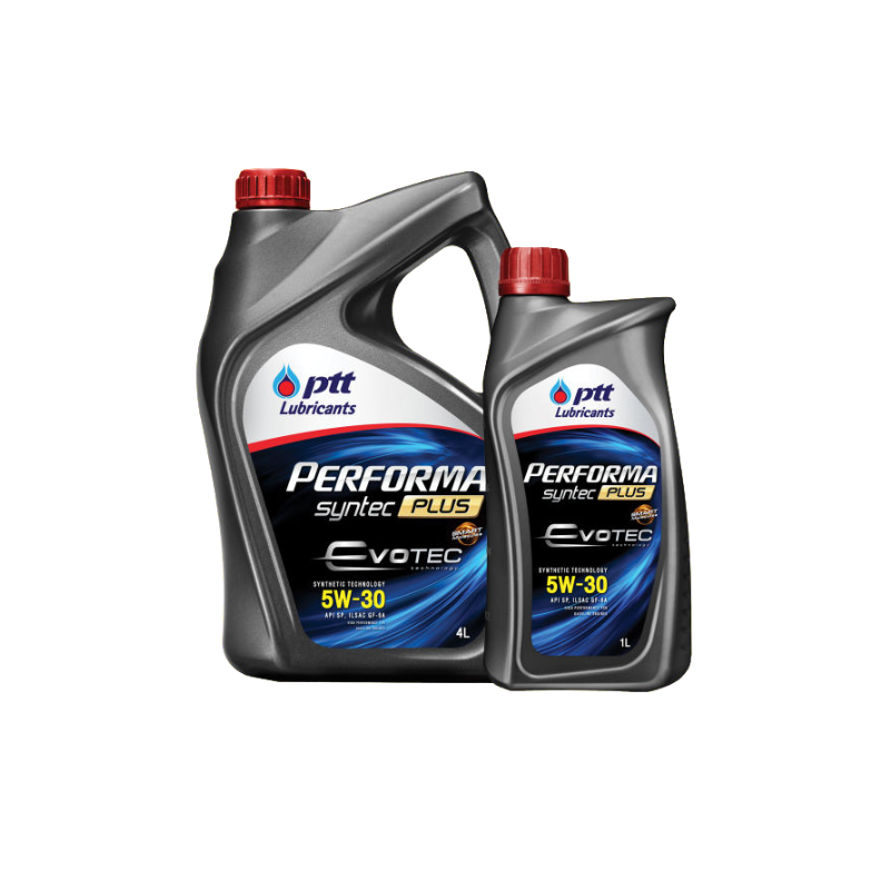 ปตท.(PTT) น้ำมันเครื่องเบนซิน กึ่งสังเคราะห์ เพอร์ฟอร์มา ซินเทค พลัส 5W-30 4+1L 406492