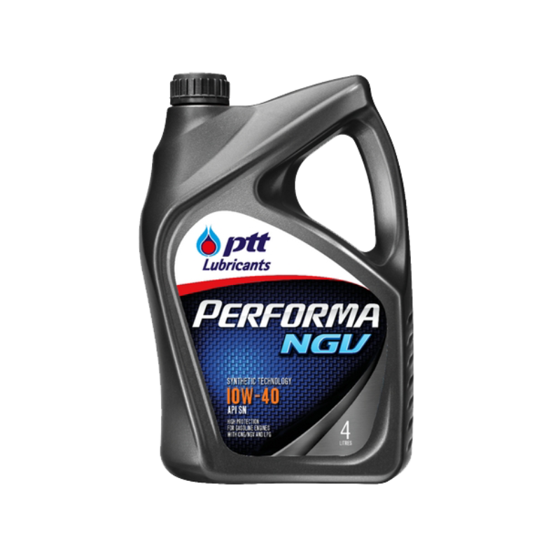 ปตท.(PTT) น้ำมันเครื่องเบนซิน กึ่งสังเคราะห์ เพอร์ฟอร์มา NGV 10W-40 4+1L 403763