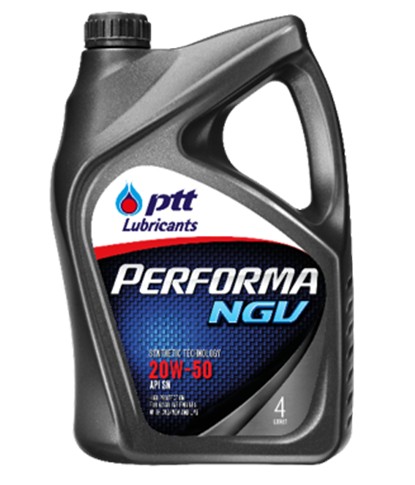 ปตท.(PTT) น้ำมันเครื่องเบนซิน กึ่งสังเคราะห์ เพอร์ฟอร์มา NGV 20W-50 4+1L 403677