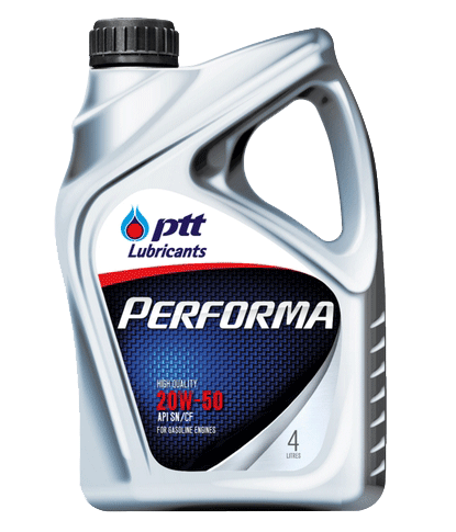 ปตท.(PTT) น้ำมันเครื่องเบนซิน เกรดธรรมดา เพอร์ฟอร์มา 20W-50 4+1L 403852
