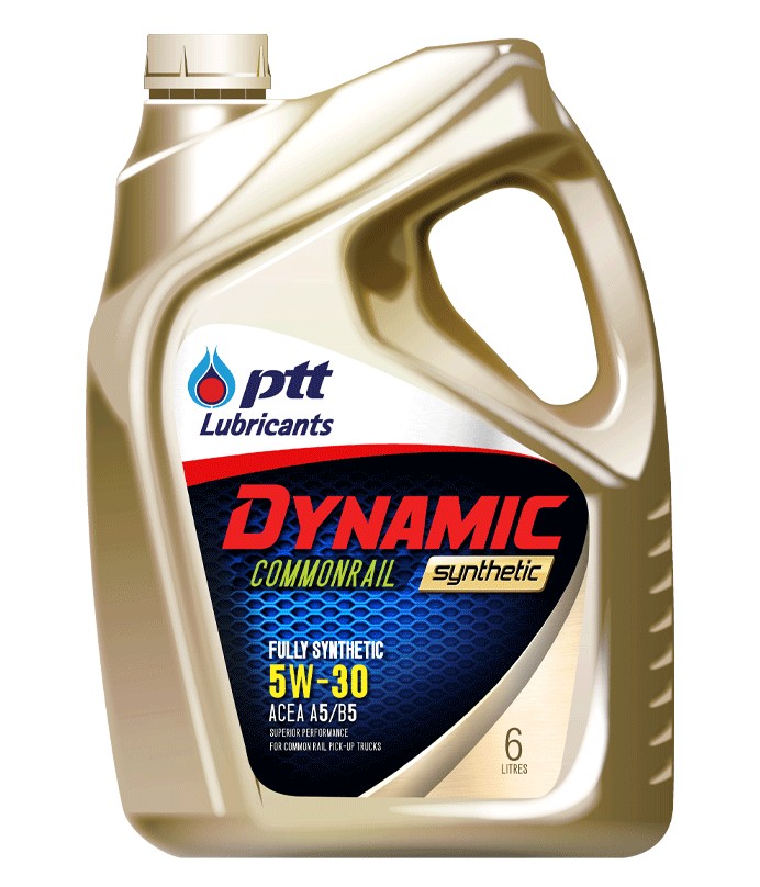 ปตท.(PTT) น้ำมันเครื่องดีเซล ไดนามิค คอมมอนเรล ซินเธติก 5W-30 6+1L 406574