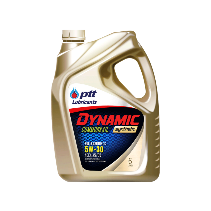 ปตท.(PTT) น้ำมันเครื่องดีเซล ไดนามิค คอมมอนเรล ซินเธติก 5W-40 6+1+1L 406576