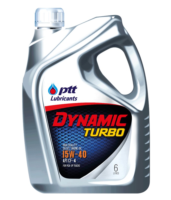 ปตท.(PTT) น้ำมันเครื่องดีเซล ไดนามิค เทอร์โบ 15W-40 6+1L 404060