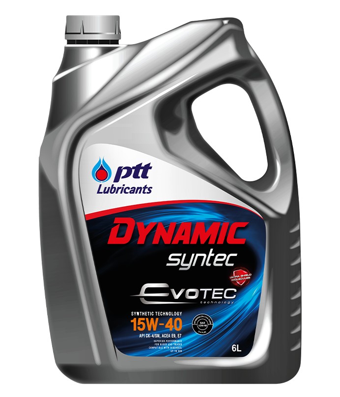 ปตท.(PTT) น้ำมันเครื่องดีเซล ไดนามิค ซินเทค 15W-40 6+1L 406741