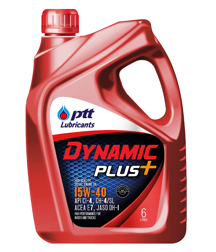ปตท.(PTT) น้ำมันเครื่องดีเซล ไดนามิค พลัส 15W-40 6+1L 408438