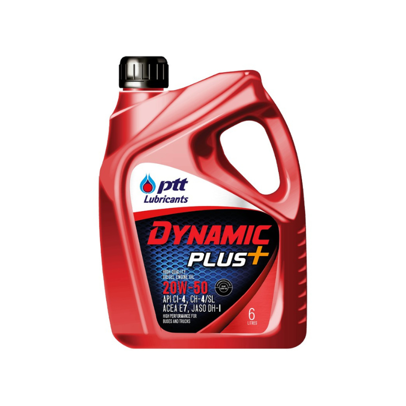 ปตท.(PTT) น้ำมันเครื่องดีเซล ไดนามิค พลัส 20W-50 6+1L 407783