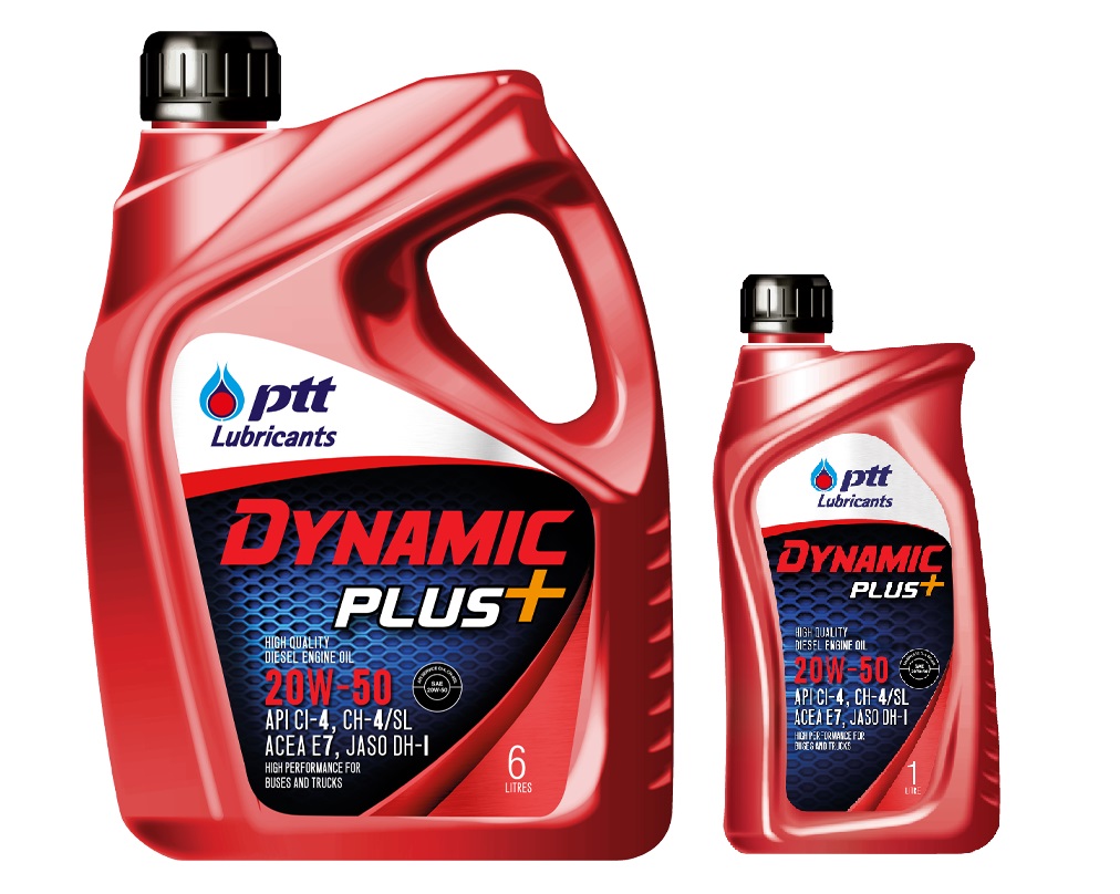 ปตท.(PTT) น้ำมันเครื่องดีเซล ไดนามิค 20W-50 6+1L 404187