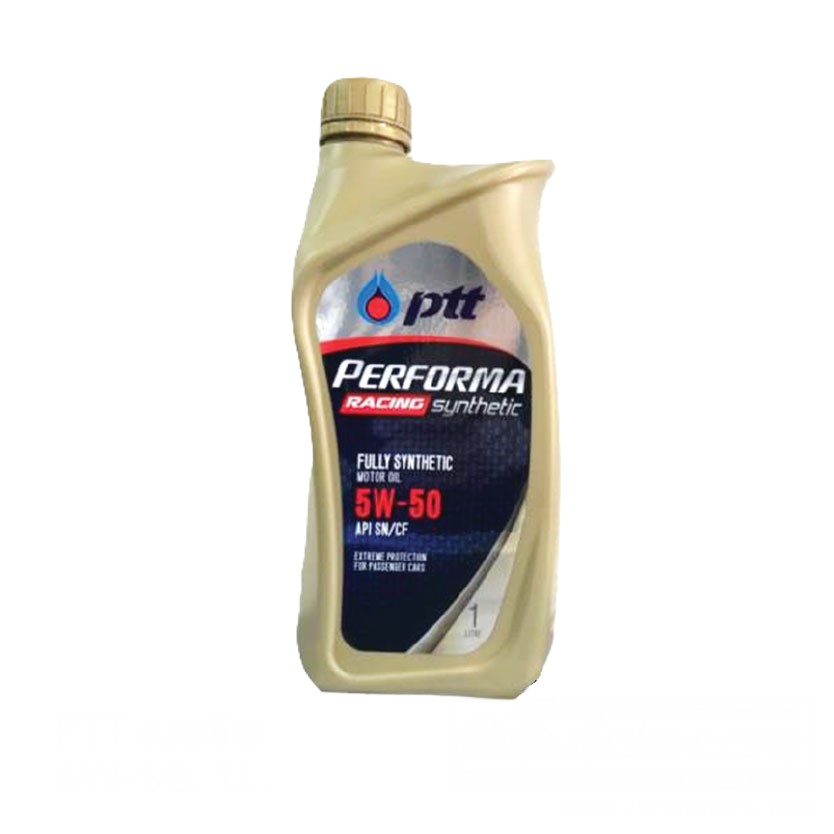 ปตท.(PTT) น้ำมันเครื่องเบนซิน สังเคราะห์100 เพอร์ฟอร์มา ซินเธติก เรสซิ่ง 5W-50 1L