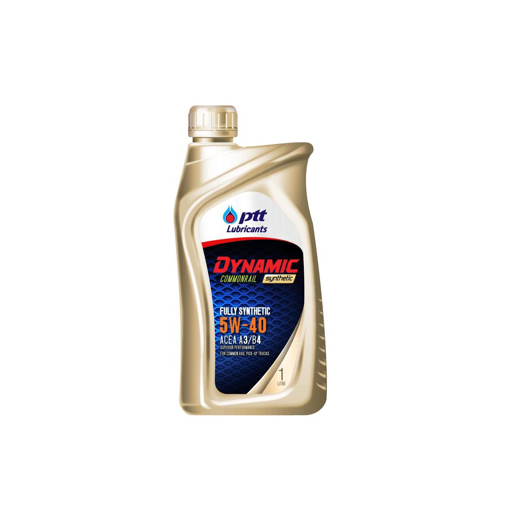 ปตท.(PTT) น้ำมันเครื่องดีเซล ไดนามิค คอมมอนเรล ซินเธติก 5W-40 1L