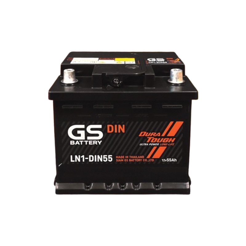 จีเอส(GS) แบตเตอรี่ LN1-DIN55 Amp 55 175x207x190 mm