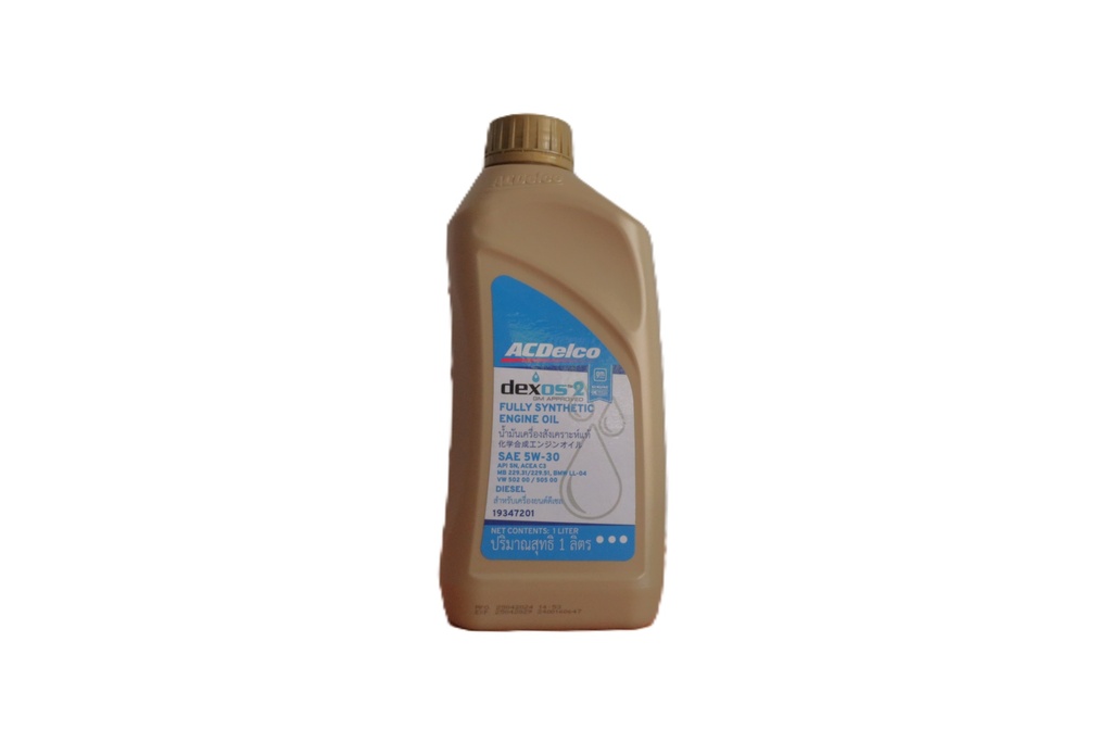 เอซีเดลโก้(Acdelco) น้ำมันเครื่องดีเซล สังเคราะห์แท้ ACDELCO DEXOS2 5W30 1LT DIESEL ENG 19347201