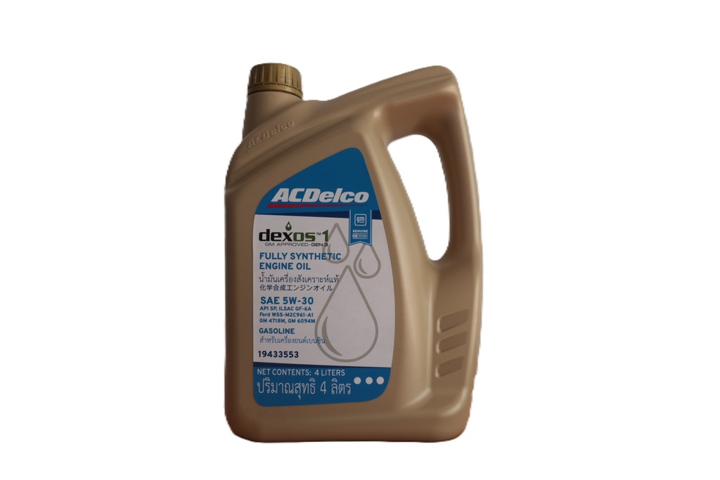 เอซีเดลโก้(Acdelco) น้ำมันเครื่องเบนซิน สังเคราะห์แท้ ACDELCO DEXOS1 GEN 3 5W30 4LT GASOLINE 19433553