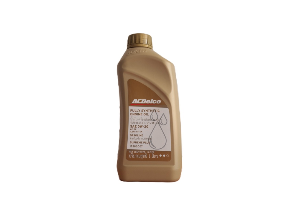 เอซีเดลโก้(Acdelco) น้ำมันเครื่องเบนซิน สังเคราะห์แท้ ACDelco 0W-20 API SP 1 Liter 19380007