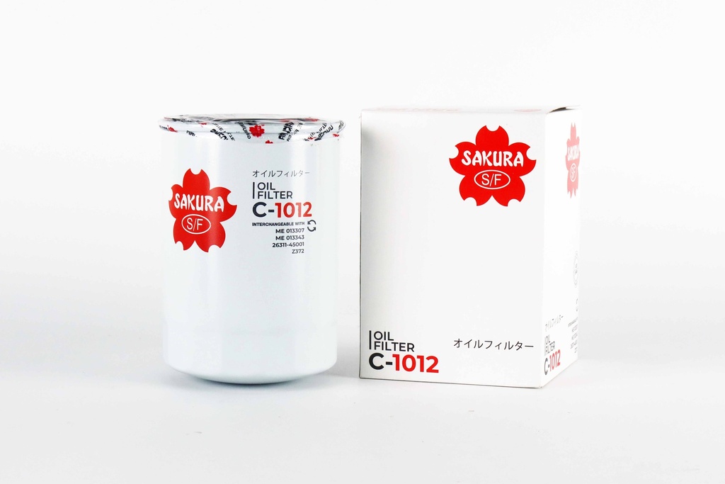 ซากุระ(Sakura) ไส้กรองน้ำมันเครื่อง ไทตัน 3.2 2006-2011,ปาเจโร สปอต 3.2 2009-2011 C-1012 Standard