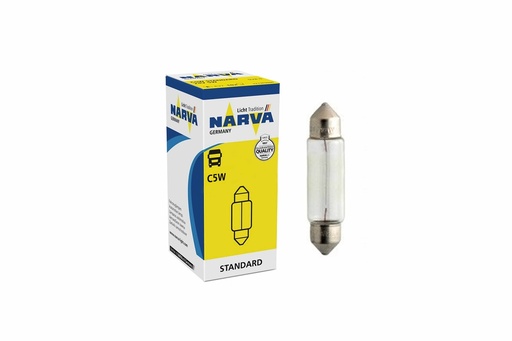 [CA1001000030] นาร์ว่า(Narva) หลอดไฟฟิวส์ C5W 24V 5W 10X36 17136