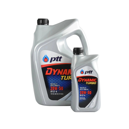 [CB0101000016] ปตท.(PTT) น้ำมันเครื่องดีเซล ไดนามิค เทอร์โบ 20W-50 6+1L 404064