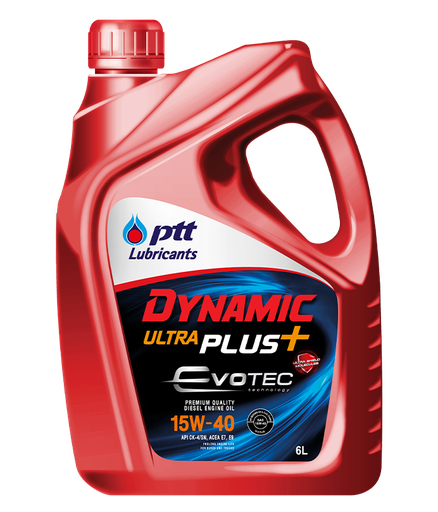 [CB0101000018] ปตท.(PTT) น้ำมันเครื่องดีเซล ไดนามิค อัลตร้า พลัส 15W-40 6+1L 406901