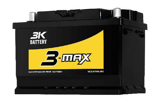 [CC0101000034] สามเค(3K) แบตเตอรี่ MAX LN3 กึ่งแห้ง Amp 75 DIN75 278X175X190 mm