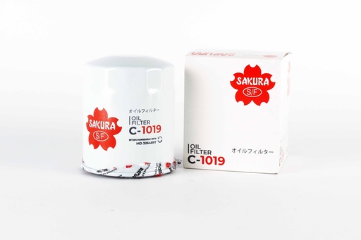 [CA0203000062] ซากุระ(Sakura) ไส้กรองน้ำมันเครื่อง มิซูบิซิ สแตนดาส 2.5/2.8 1996-2005 C-1019 Standard