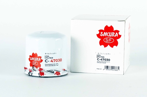 [CA0203000053] ซากุระ(Sakura) ไส้กรองน้ำมันเครื่อง โตโยต้า คัมรี่ 2.5/2.5 ฮายบิด 2019-2025 C-47030 Standard