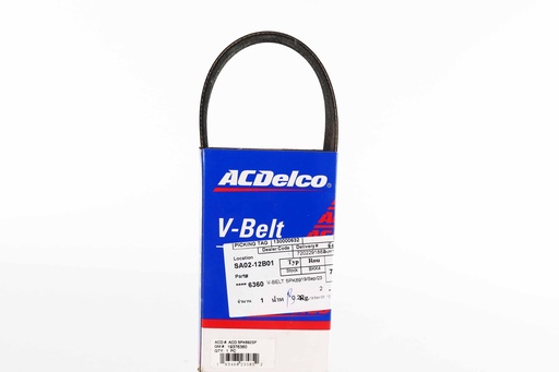 [CA0101000078] เอซีเดลโก้(ACDelco) สายพาน เครื่องยนต์ มาสด้า 3 LF50/LF72/LFN7/L 2.0 2004-2014 19376360