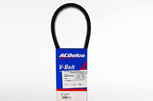 [CA0101000015] เอซีเดลโก้(ACDelco) สายพาน เครื่องยนต์ V8 มิตซูบิชิ ไทรทัน 4D56 2.5 2005-2013 19376378